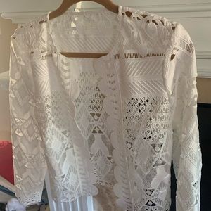 Ted Baker White Lace Blazer
